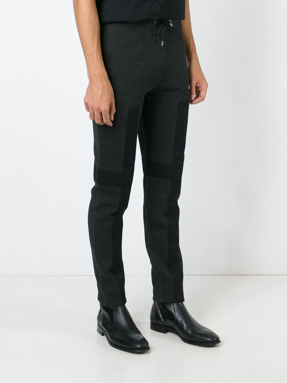 cross applique track pants