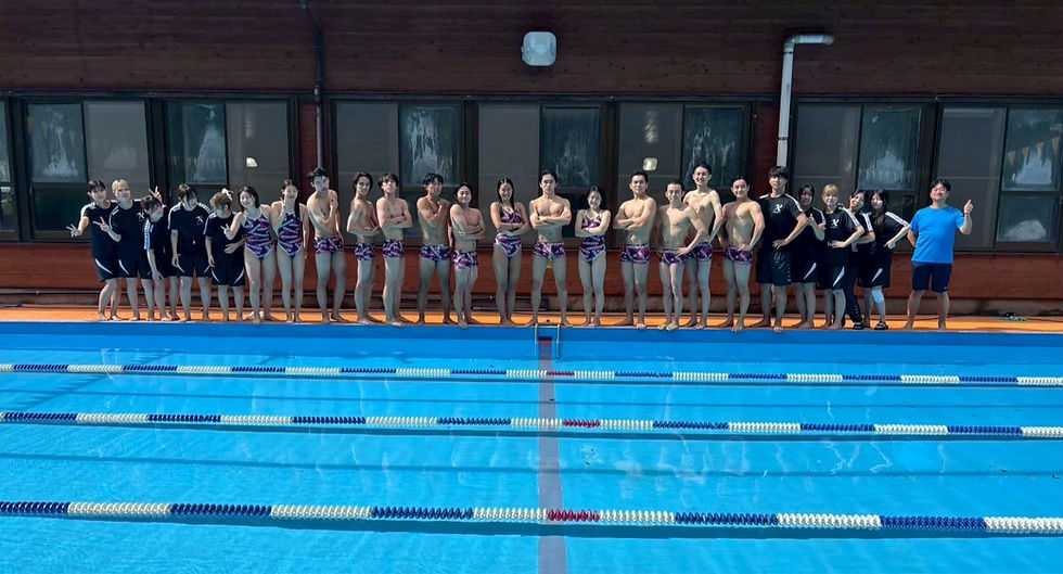 國學院大學水泳部の年間スケジュール