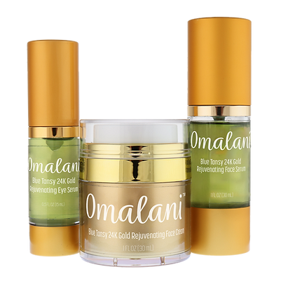 Blue Tansy 24K Gold Trio