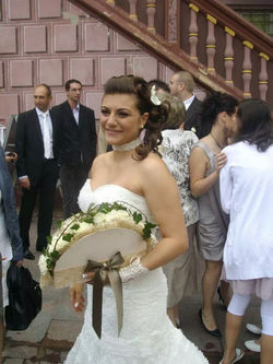 Bouquet de mariée éventail