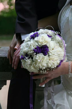 Bouquet de mariée boule