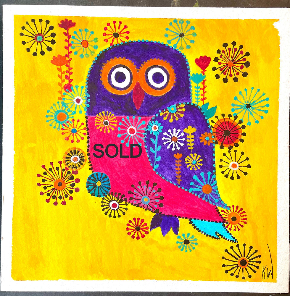 Funky Folk Owl