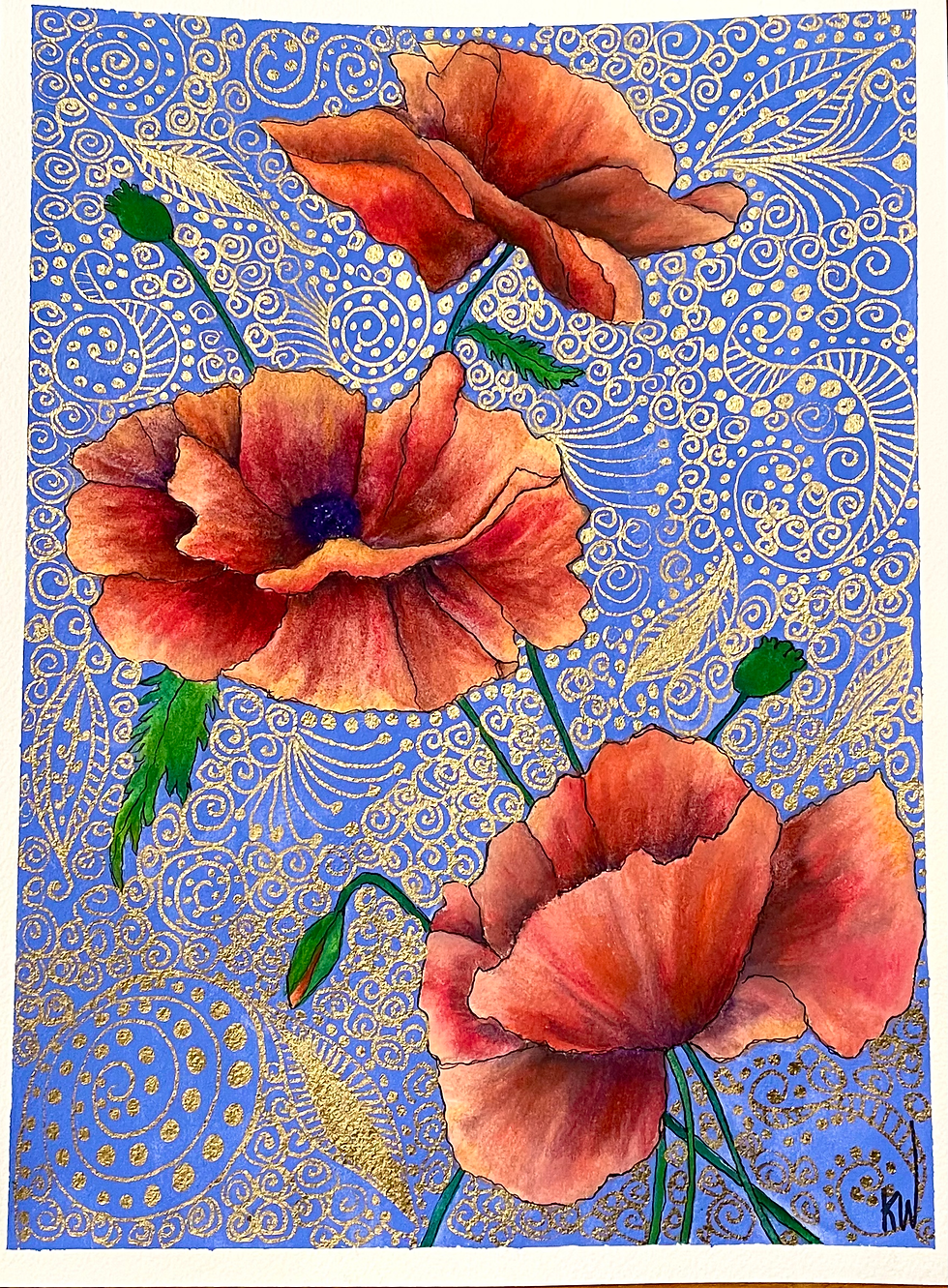 Richly Ruby Poppies