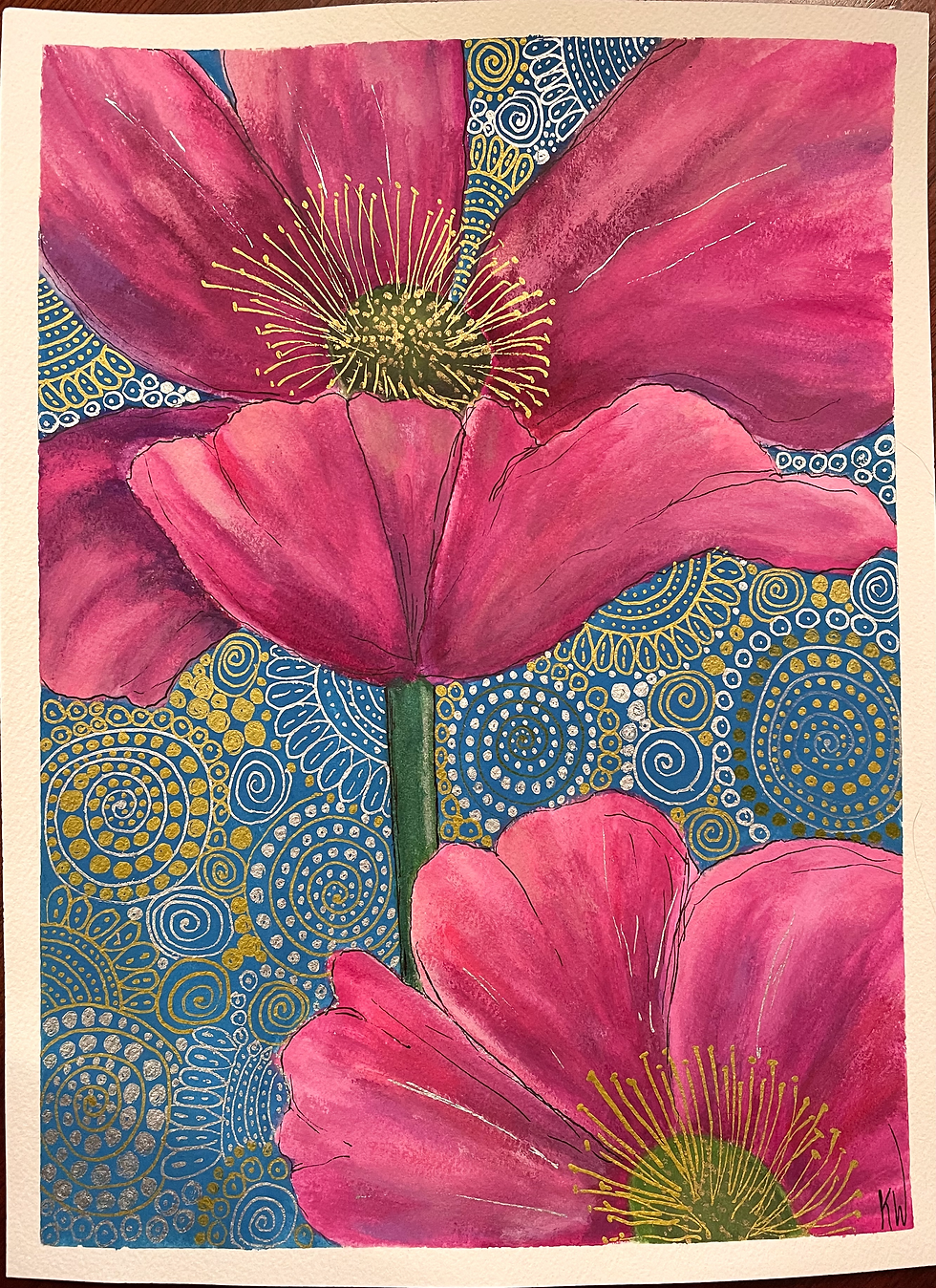 Hot Pink Poppies