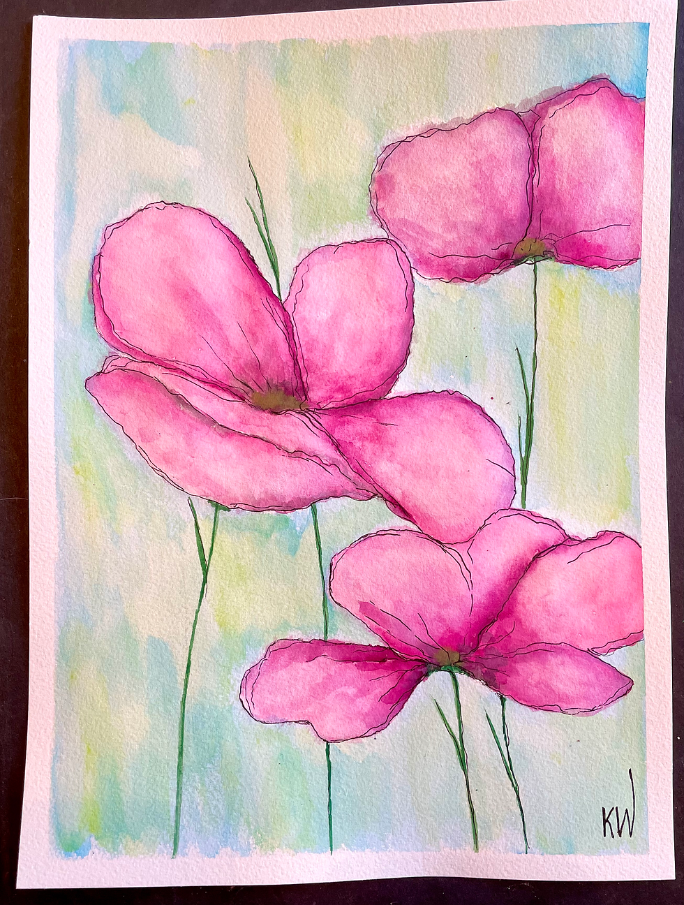 Pastel Pink Poppies