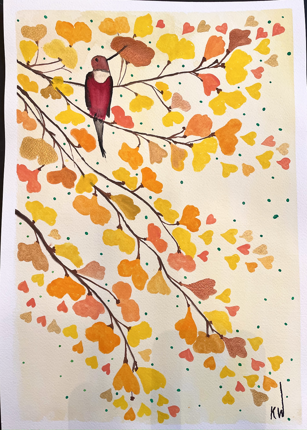 Ginko Tree Hummingbird