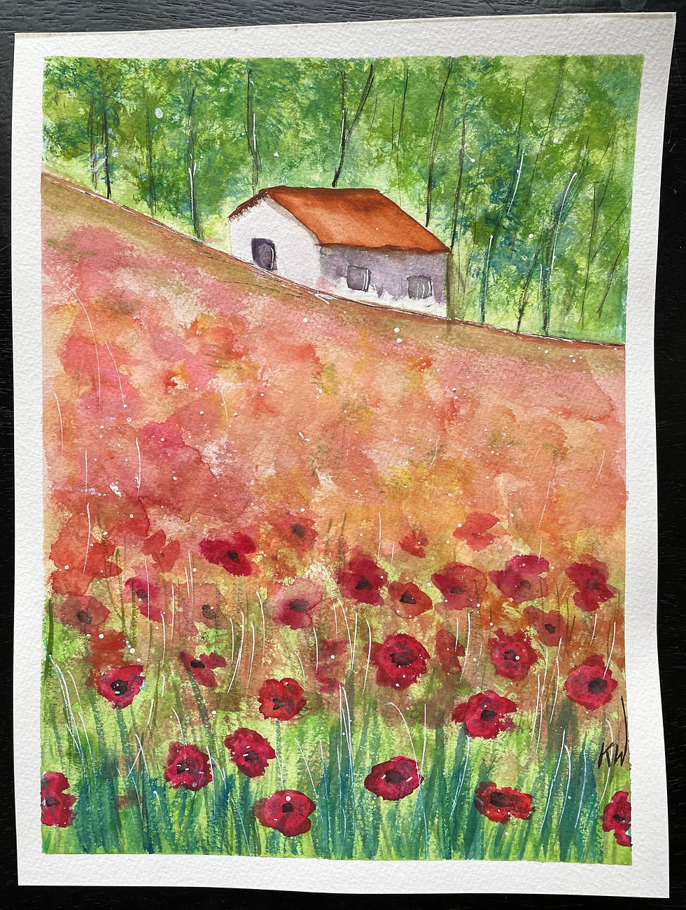 Cabin With Poppies