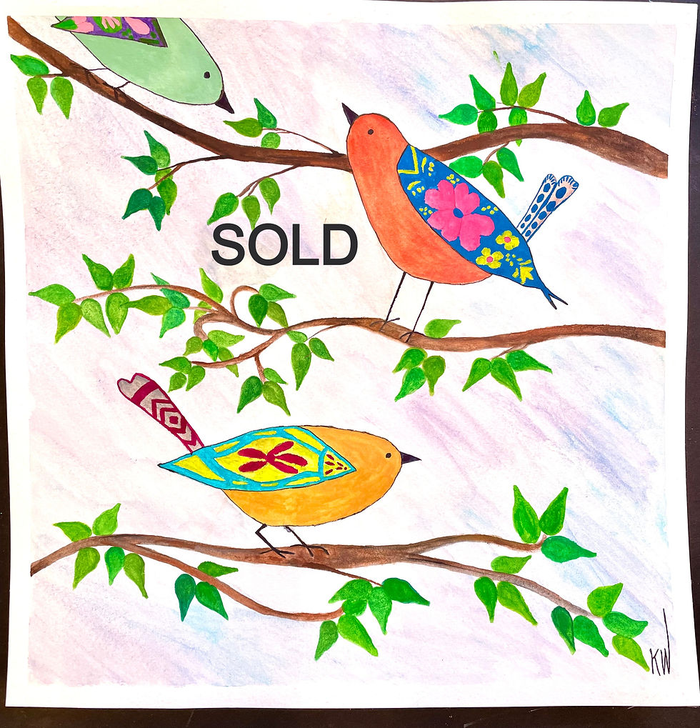 Folk Art Birds
