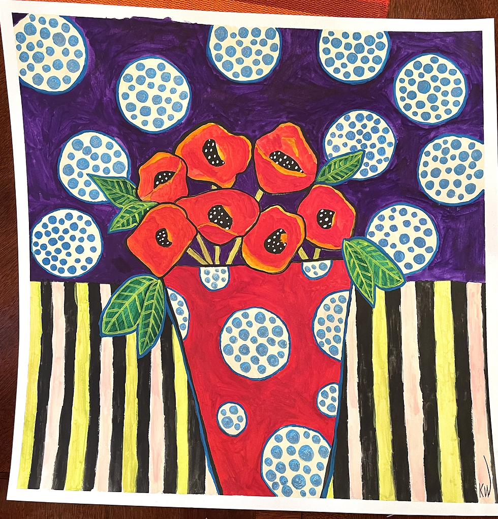 Poppies In Vase