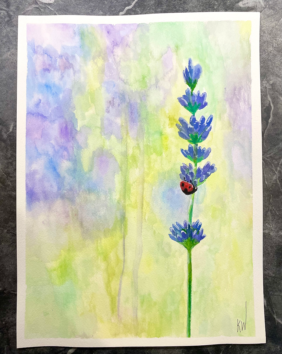 Lady on Lavender