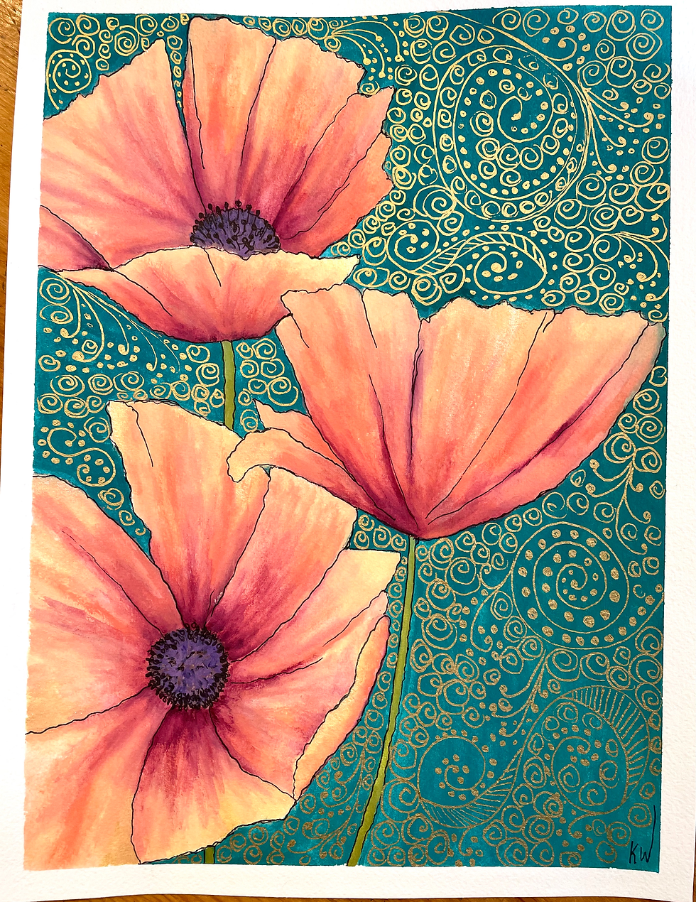 Peachy Poppies