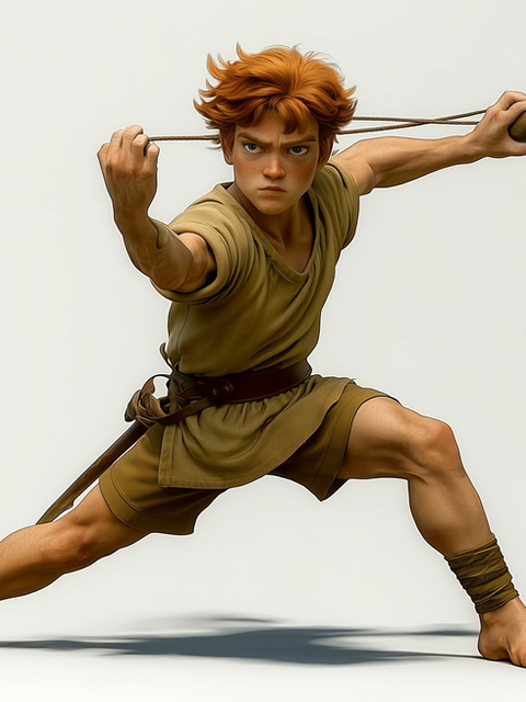 Young David the boy, early biblical hero from YALDY Bible Heroes