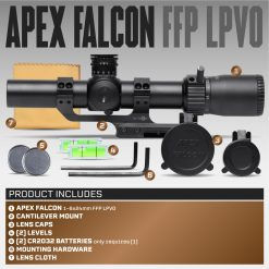 Thumbnail: Apex Falcon 1-6x24mm LPVO FFP Scope With Illuminated Mil Reticle