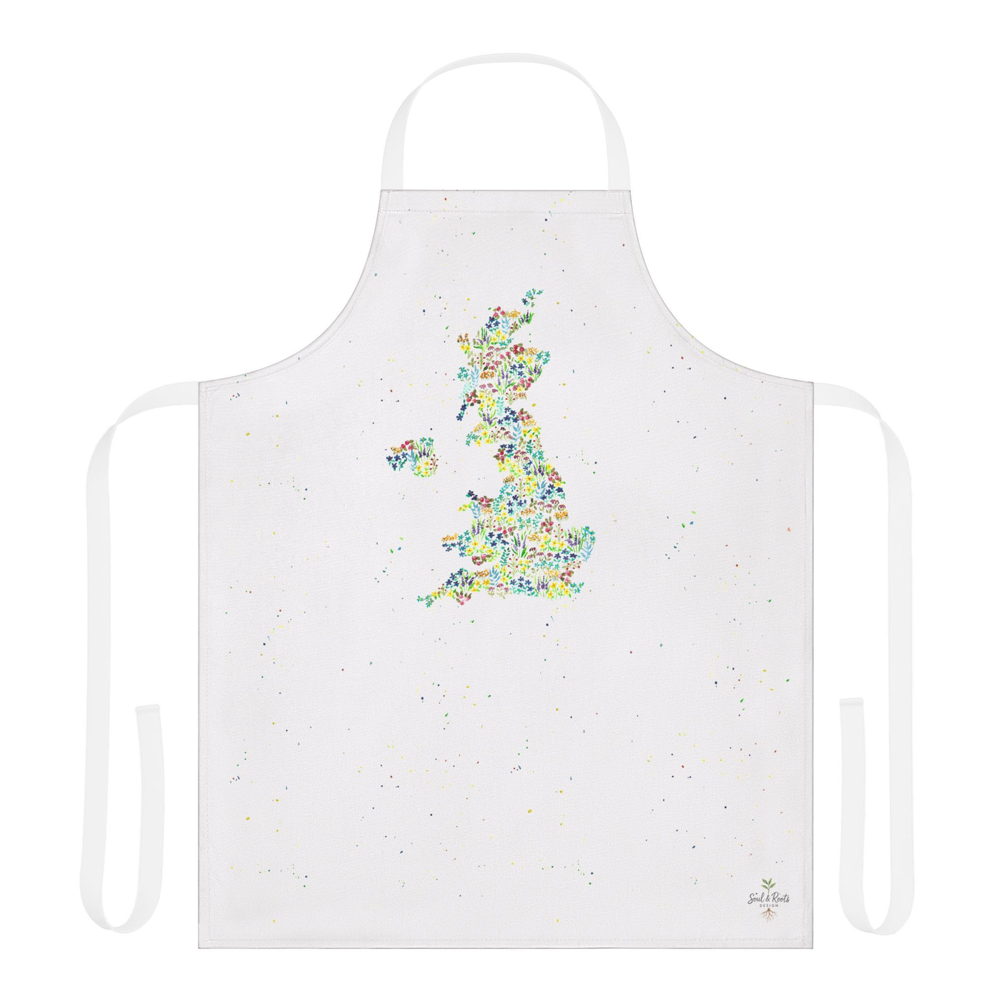 United Kingdom Map Apron • British Expat Gift • International Couple Gift