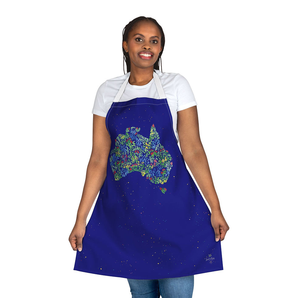 Thumbnail: Australian Map Apron – A Culinary Tribute for Cooking Enthusiasts - Blue