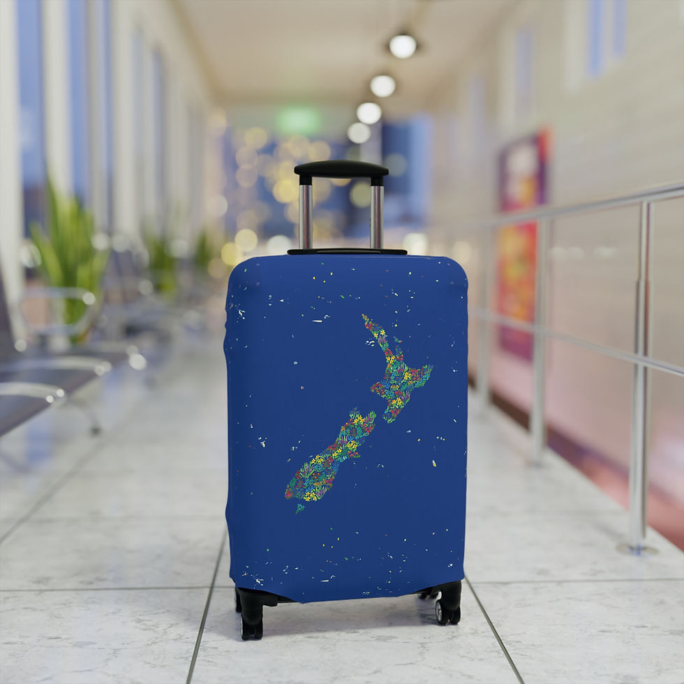 Thumbnail: New Zealand Travel Luggage Cover - Blue