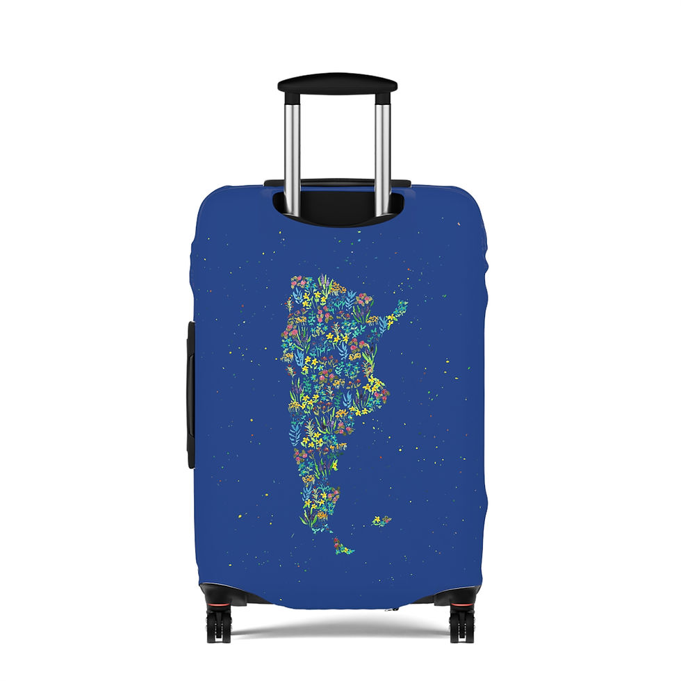 Thumbnail: Argentinean Travel Luggage Cover - Blue