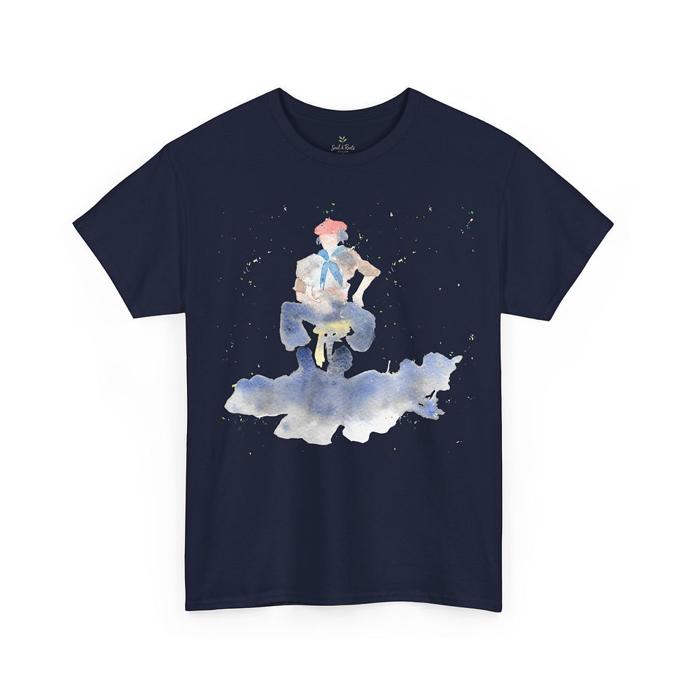 Thumbnail: Unisex Heavy Cotton Argentina Gaucho watercolour Tee