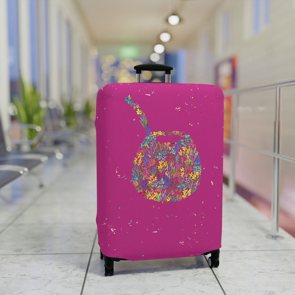 Thumbnail: Argentinean Mate Travel Luggage Cover - Pink