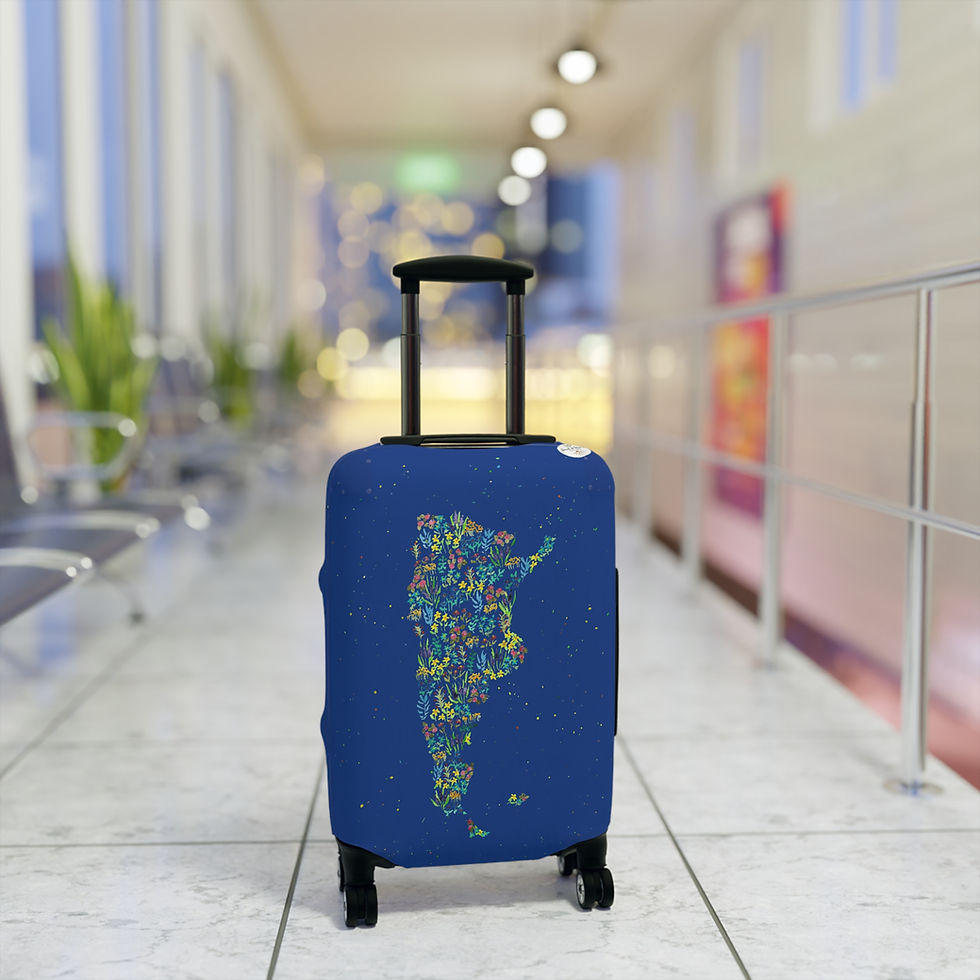 Thumbnail: Argentinean Travel Luggage Cover - Blue
