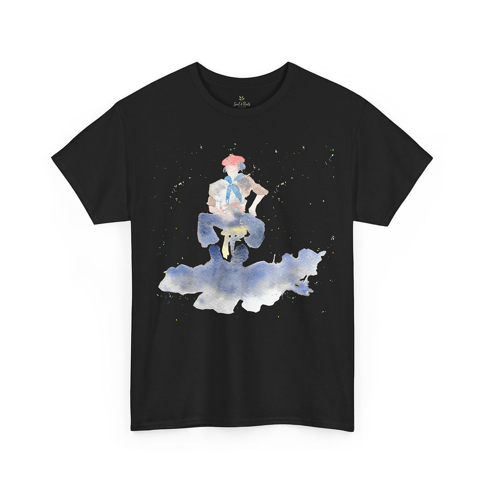 Thumbnail: Unisex Heavy Cotton Argentina Gaucho watercolour Tee