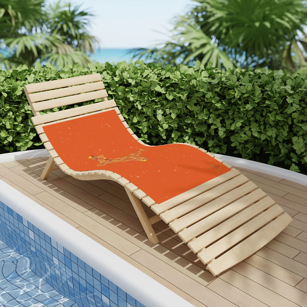 Thumbnail: India Watercolour Map Beach Towel - Orange