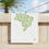 Thumbnail: Brasilian Watercolour Map Beach Towel - White