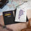 Thumbnail: Argentinean Map Design Passport Cover - Blues & Reds