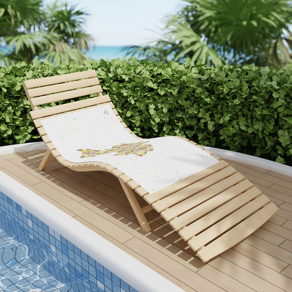 Thumbnail: China Watercolour Map Beach Towel - White