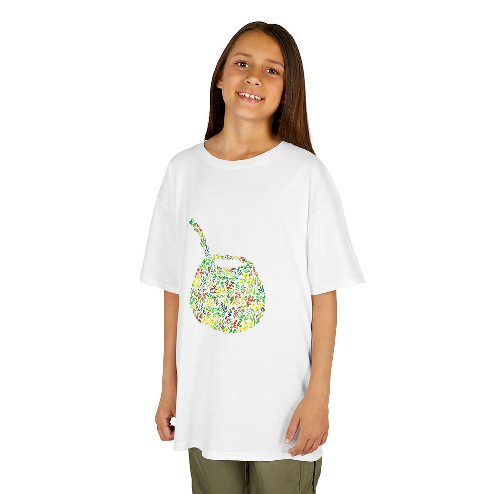 Thumbnail: Argentinean Mate in watercolour flowers - Kids Tee 