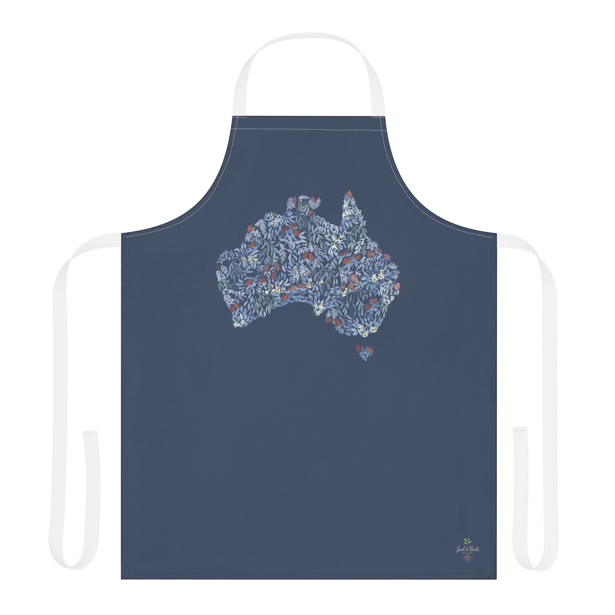Australian Map Apron – A Culinary Tribute for Cooking Enthusiasts - Blue