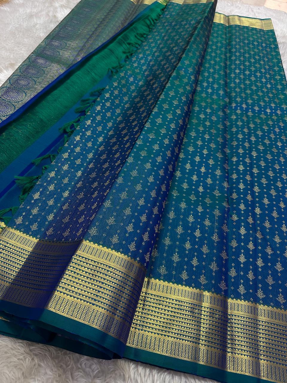 Thumbnail: Kanchipuram pure silk saree 