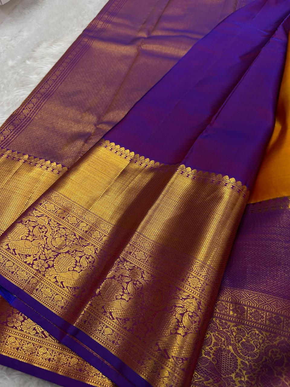 Thumbnail: Pure handloom Kanchipuram silk saree