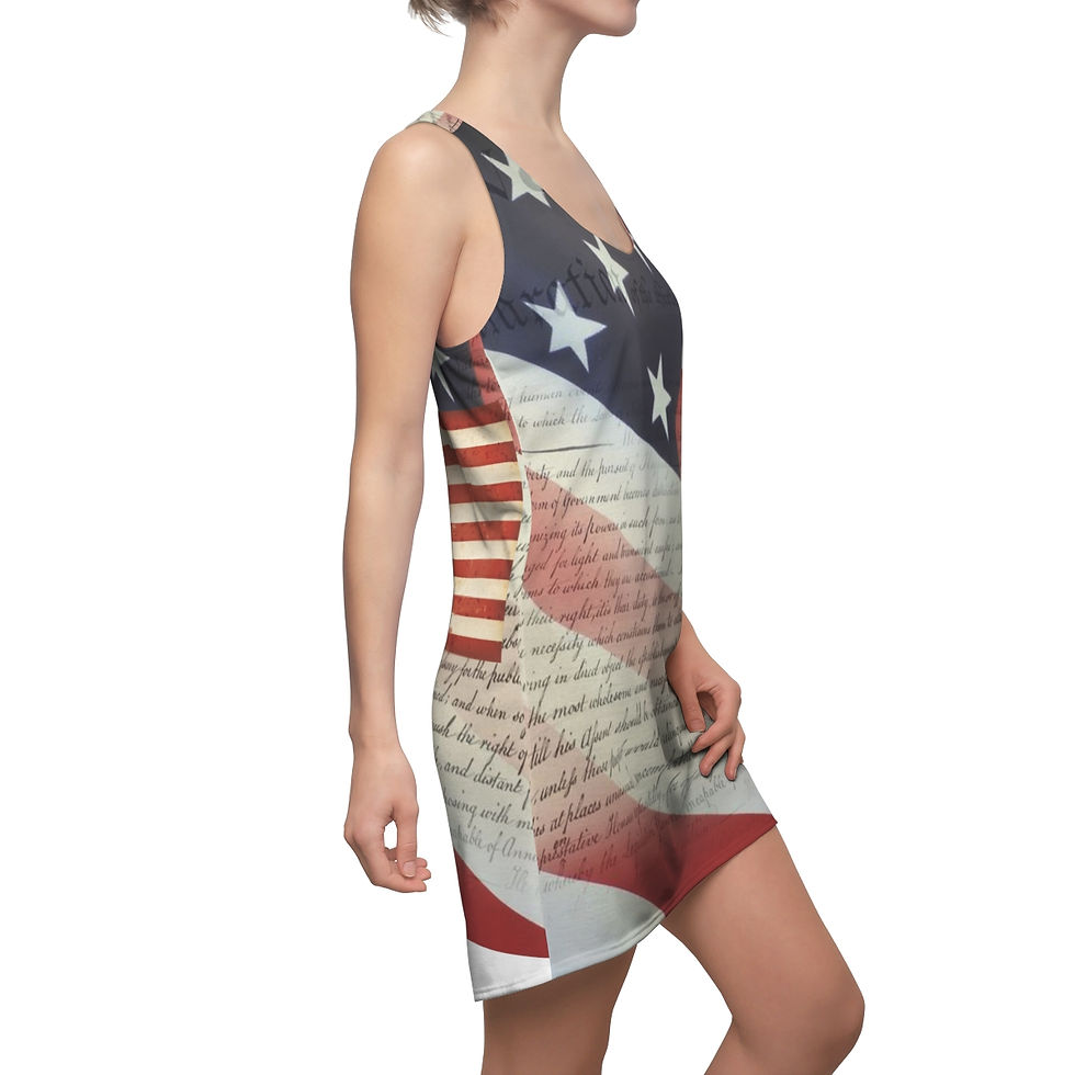 Thumbnail: 1776 Lady’s Liberty Dress (AOP)