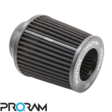 PRORAM Rubber Neck 60mm High Flow Pleated Cone Air Filter