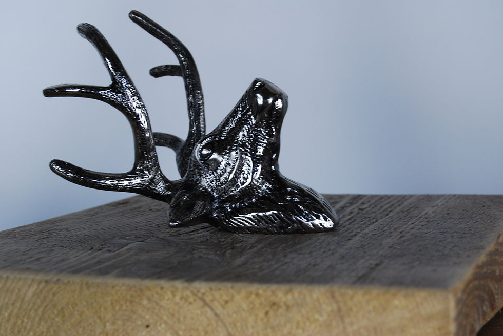 Thumbnail: Single head stag coat hook