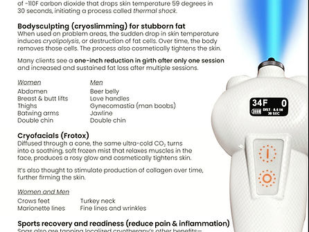 V.I.P SUB-ZERO CRYOTHERAPY 