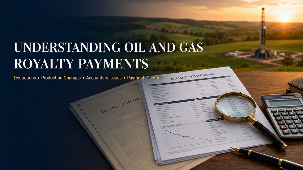 Understanding Oil and Gas Royalty Payments