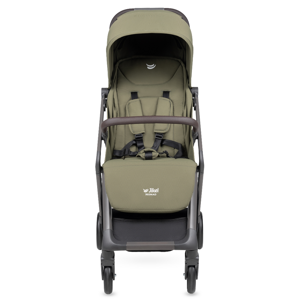 Thumbnail: Nomad AutoFold Lightweight Travel Stroller - Olive Green
