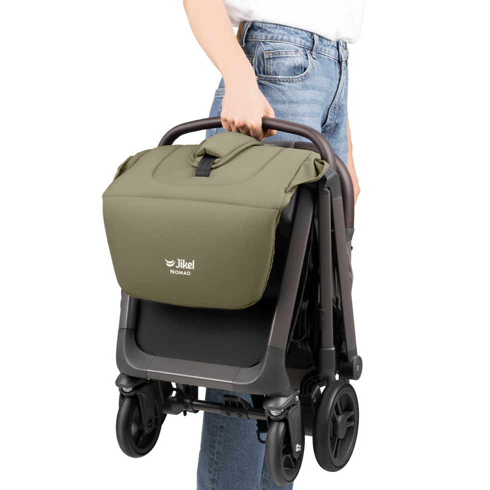 Thumbnail: Nomad AutoFold Lightweight Travel Stroller - Olive Green