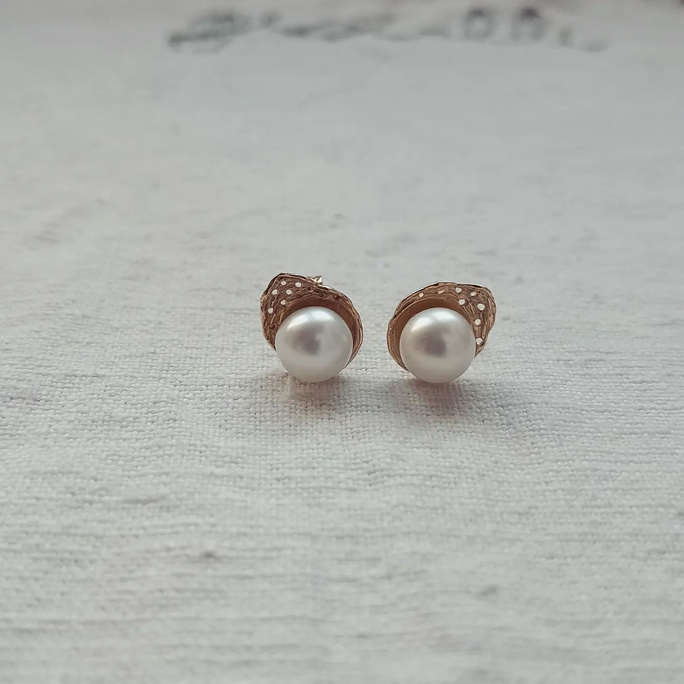 Miniatura: orecchini oro, earrings, gioiello artigianale, fatto a mano, perle giapponesi, chic