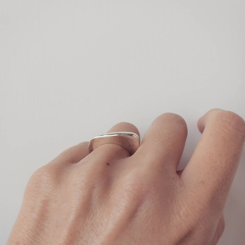 gioielli artigianali, anello, argento, bronzo