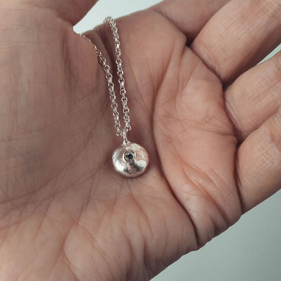 Miniatura: gioiello artigianale, collana mirtillo, pietra, smeraldo, rubino, pietra nera, special gift