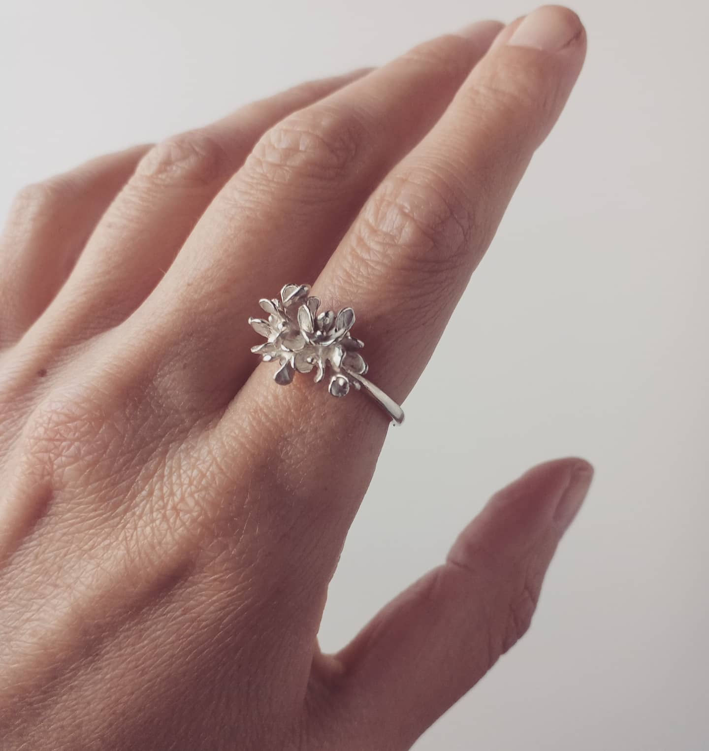 gioielli artigianali, anello, argento, bronzo, bouquet, chic, bucolic