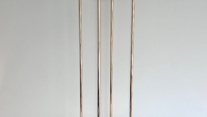 Brass Centerpiece Four Post Stand