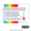 Thumbnail: card with rainbow striped border. See product description for full text.