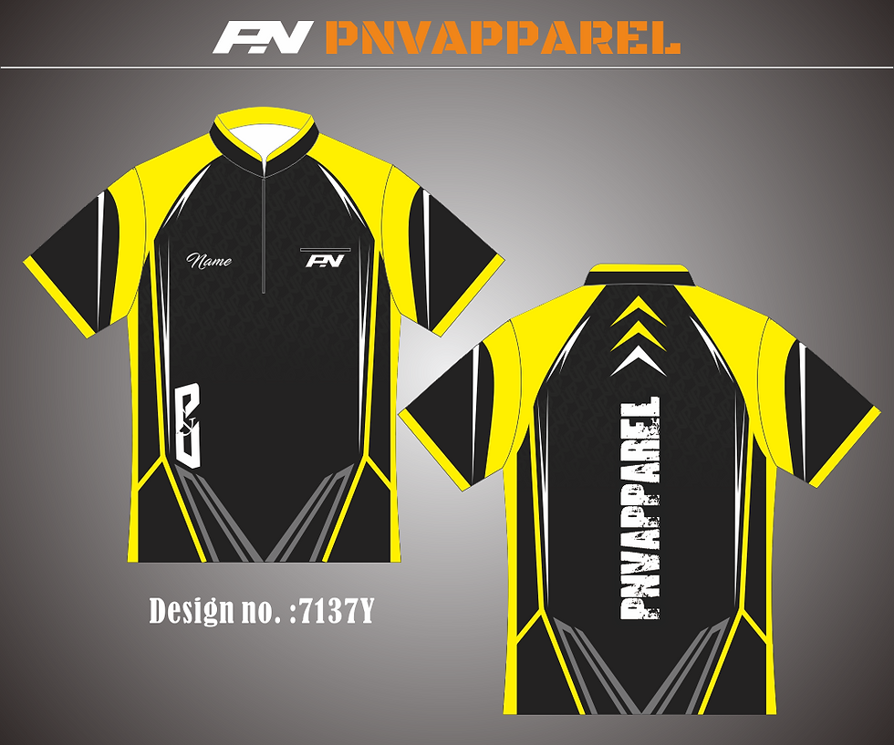 Custom dart shirt / dart jersey template #7137B