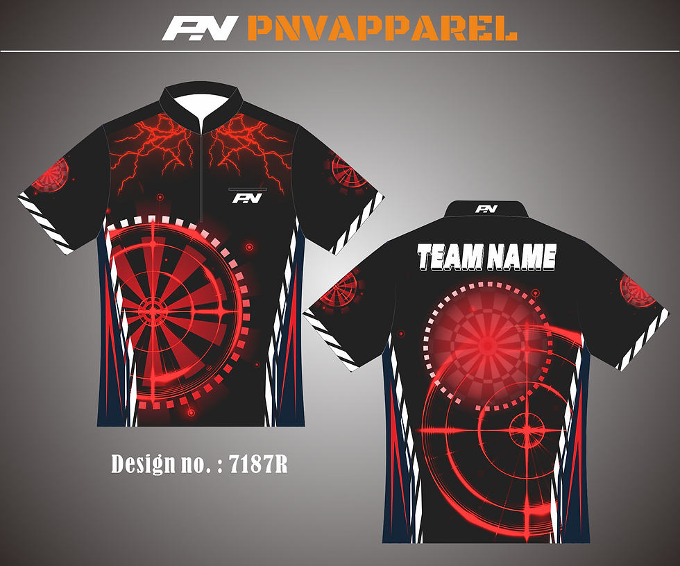 Custom made dart shirt template #7187R