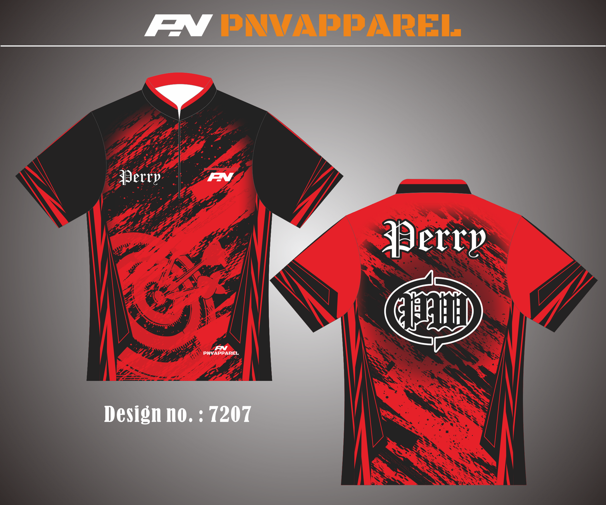 Custom dart shirt template #7207