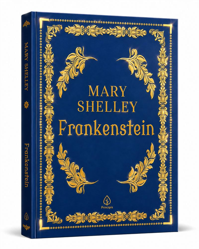 Frankenstein - Edição Especial de Luxo Almofadada com Bordas Douradas e Fitilho
